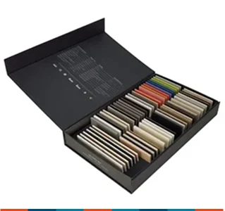 Caja muestrario para cerámica